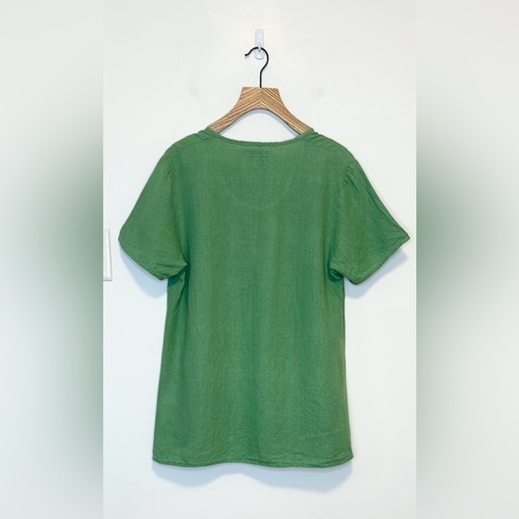 FLAX 100 % linen oversized tee , sz small - Picture 2 of 6